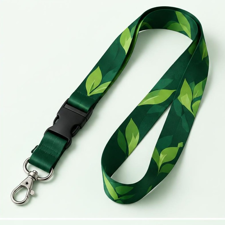 Representative Street leaf sample of branded lanyards
