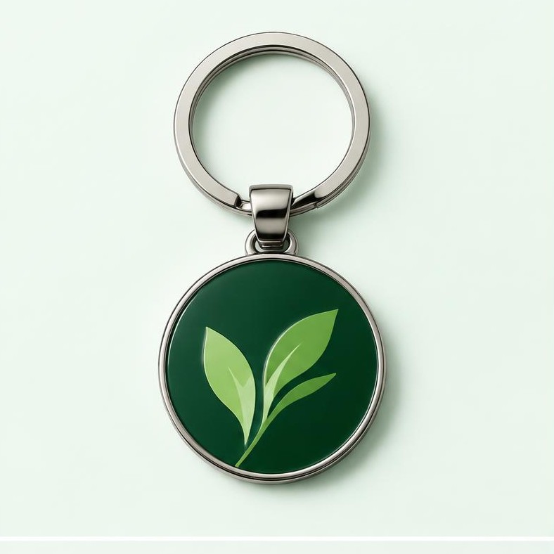 Representative Street leaf sample of custom keyholders